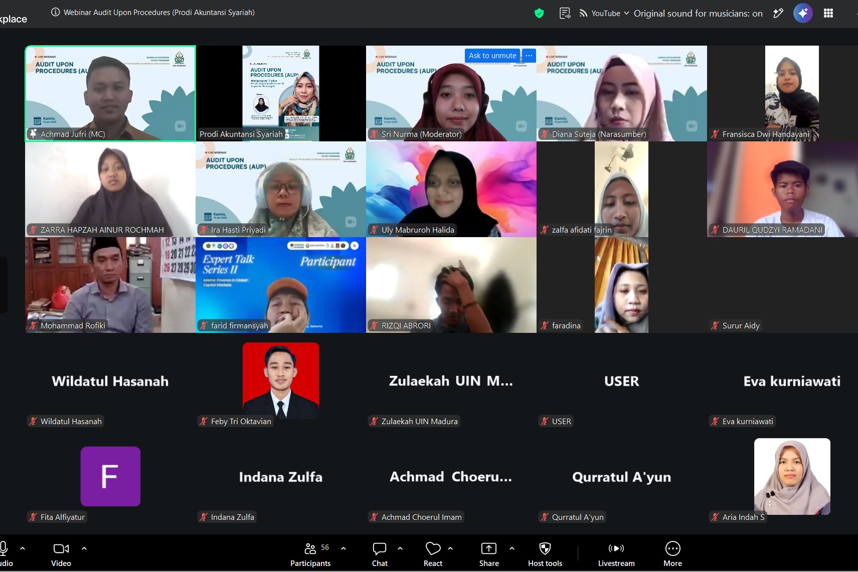 Ungkap Modus Penipuan Laporan Keuangan, Program Studi Akuntansi Syariah UIN Madura Gelar Webinar Audit Upon Procedures (AUP)