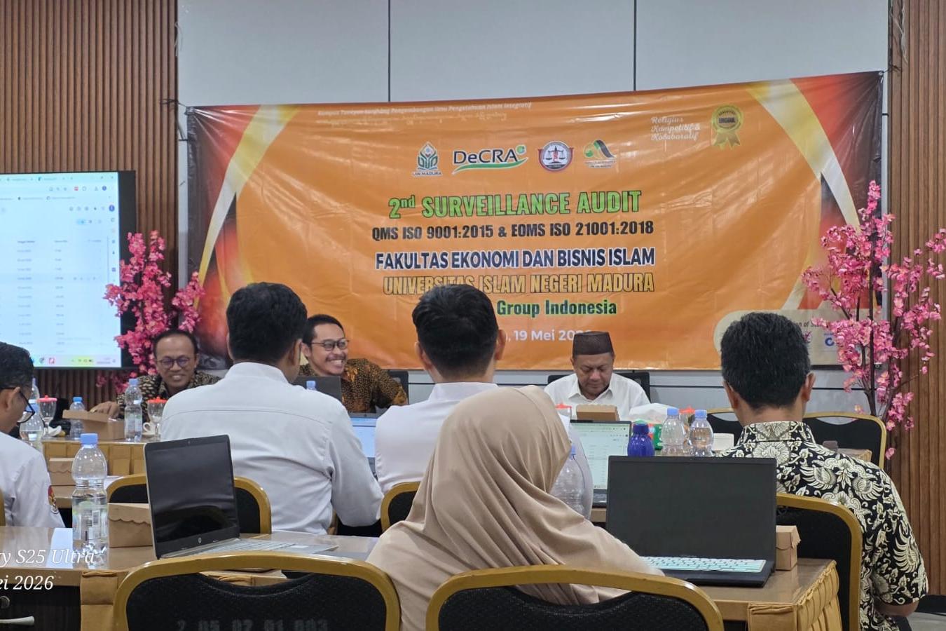 Pertahankan Standar Internasional, FEBI UIN Madura Menjalani 2nd Surveillance Audit ISO 9001:2015 & 21001:2018